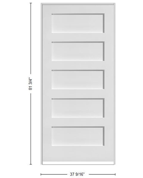 5 Panel Shaker 6'8" Height 80 Inch Height - Highlinesupplies.com