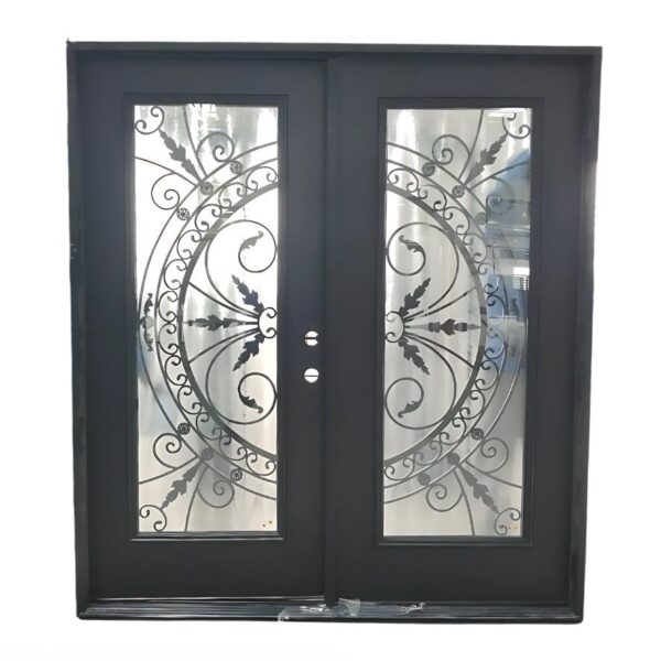 With flush glazed  Double door
