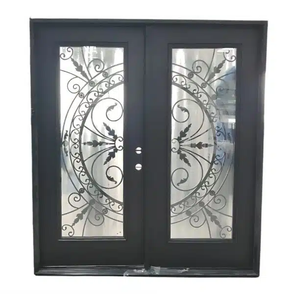 With flush glazed  Double door