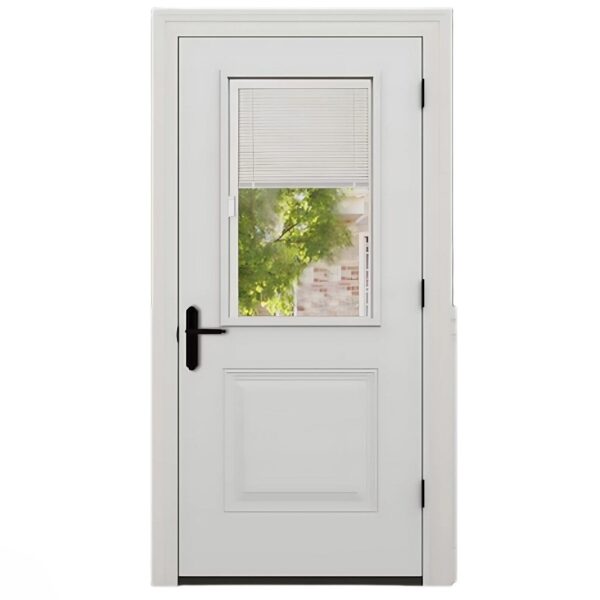 Half Lite pre hung door with miniblinds