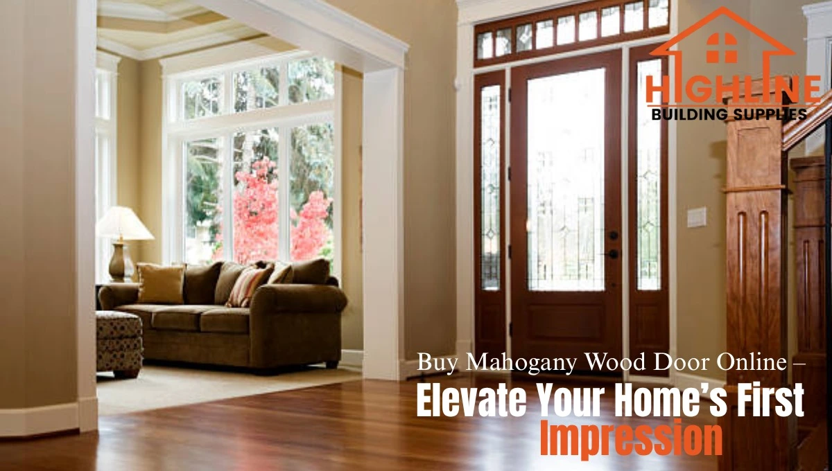 mahogany wood door