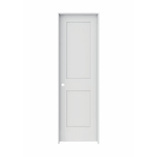 2-Panel Shaker Primed Solid Core Prehung Door