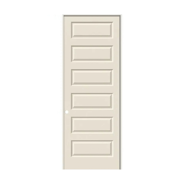 5- Panel Molded Primed Hollow Core Rockport Prehung Door