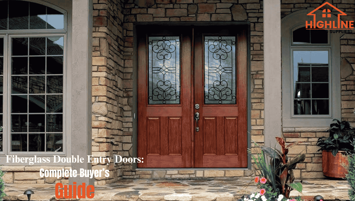 Fiberglass double entry doors