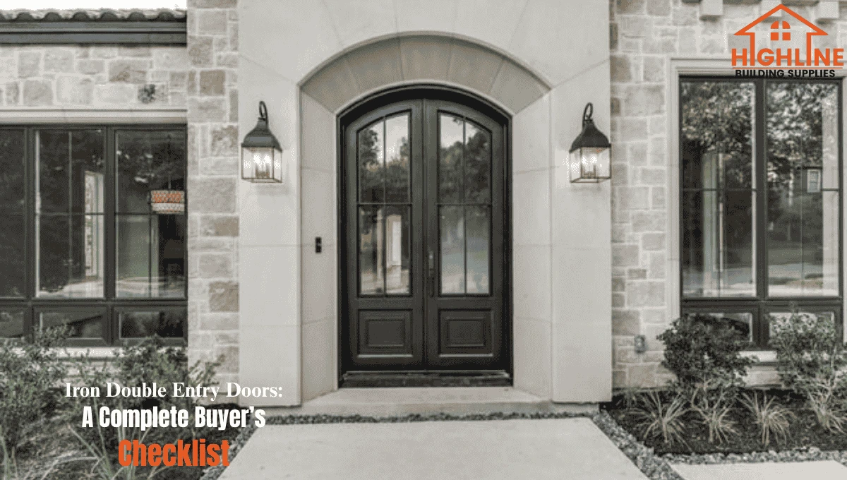 iron double entry doors